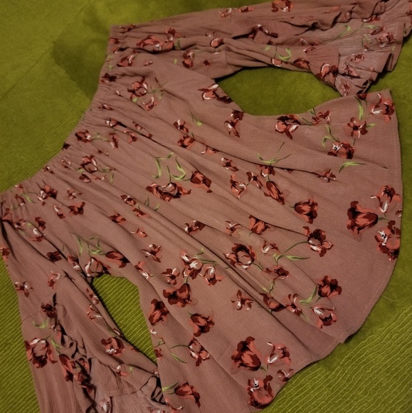 Indigo Rose Tops - INDIGO ROSE Off The Shoulder Ruffle Blouse-L